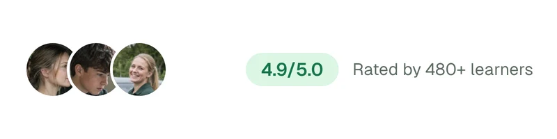Rated 4.9 out of 5 by more than 480 learners